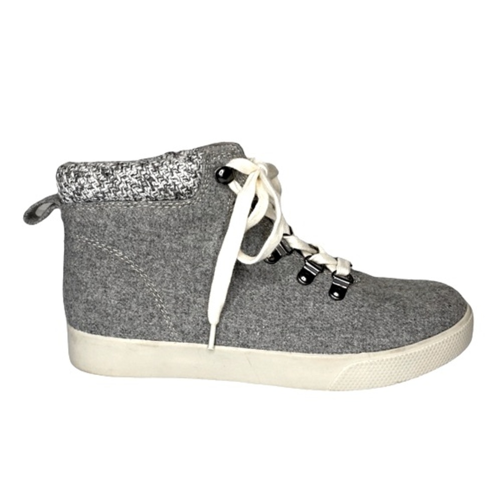 Wool Blend Women’s Platform High Top Sneaker Booties Size 6.5
